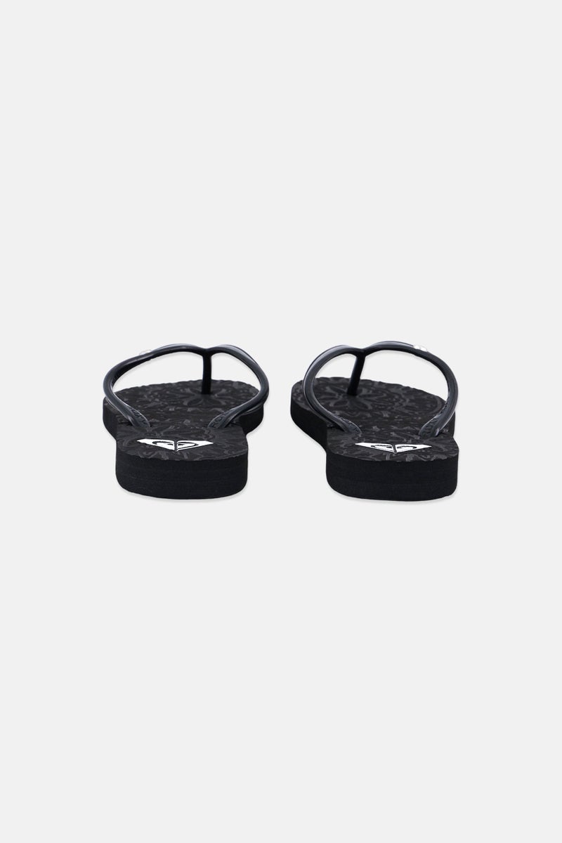 Roxy Kids Girl Slip On Slippers, Black  - Image 2