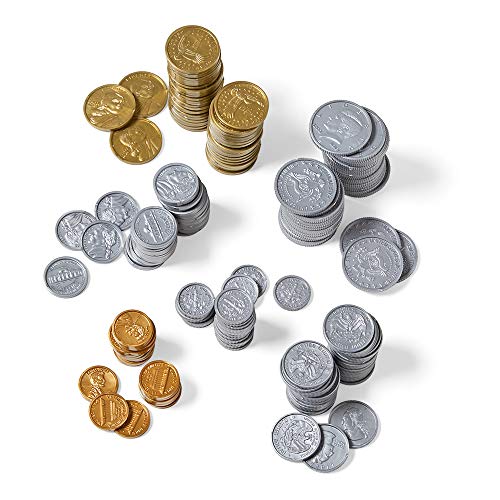 hand2mind Fake Money Coin Kit, Detailed Fake Coins, Prop Money, Toy Money, Play Money for Kids, Realistic Money, Pretend Money for Kids Learning, Play Money Set, Plastic Coins (Set of 500 Coins) - Image 3