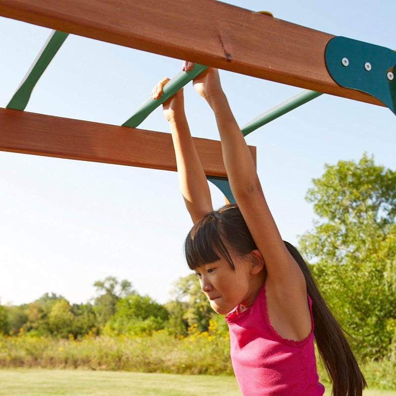 Swing-N-Slide WS 4564 Metal Monkey Bars with Six 21.5" Metal Rungs with Hardware, Green - Image 3