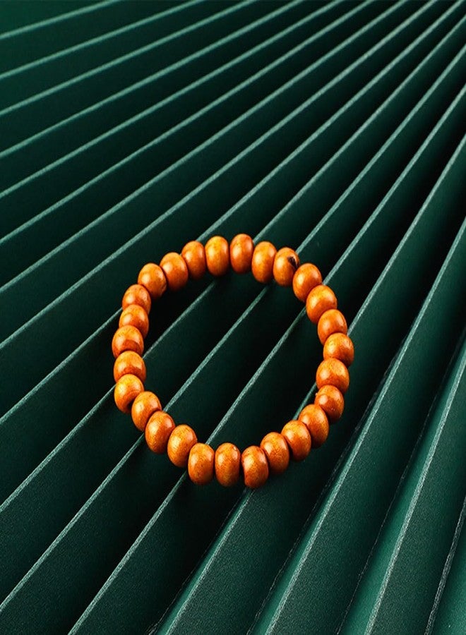 ميلاكو سوار ميلاكو من 6 قطع من الخرز الخشبي الطبيعي 8 مم للرجال والنساء، سوار من حجر اللافا لموزع الزيوت العطرية - Image 3