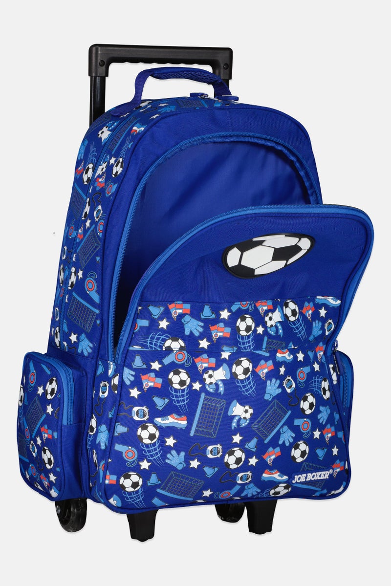 Joe Boxer Kids Boy Graphic Print Trolley Backpack, Multicolor - Image 3