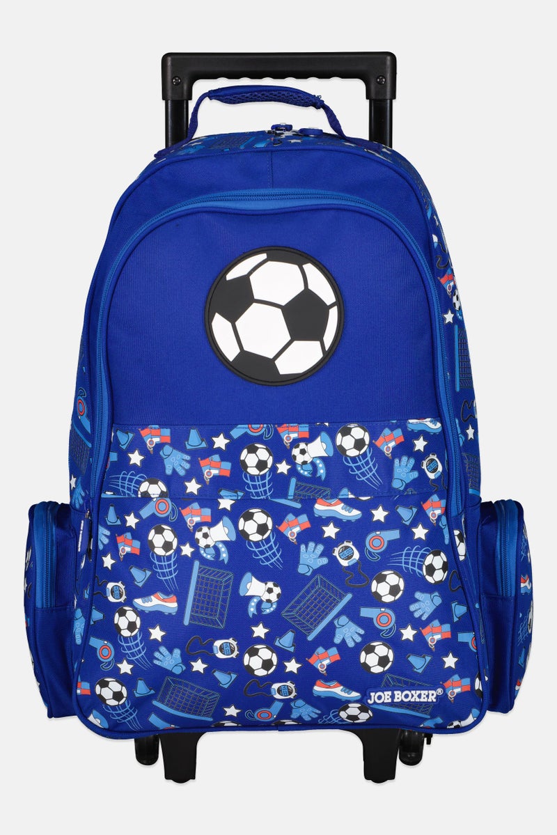 Joe Boxer Kids Boy Graphic Print Trolley Backpack, Multicolor - Image 1