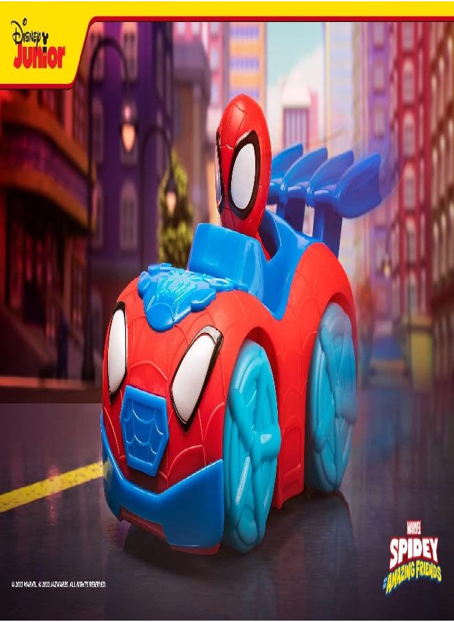MARVEL - Marvel Spidey and HIS Amazing Friends Flash ‘N’ Dash Web Crawler - Motorized Web Crawler Vehicle with Lights and Sounds - Toys Featuring Your Friendly Neighborhood Spideys - Image 1