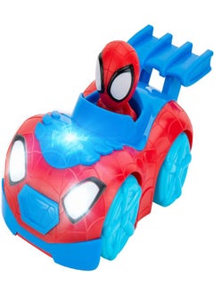 Marvel Spidey and HIS Amazing Friends Flash ‘N’ Dash Web Crawler - Motorized Web Crawler Vehicle with Lights and Sounds - Toys Featuring Your Friendly Neighborhood Spideys