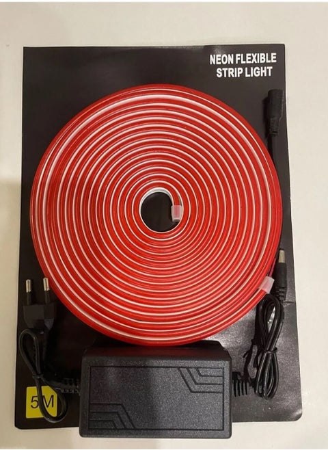 Neon Flex Outdoor Waterproof Rope String Lamp 5M - red