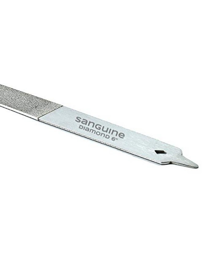 Sanguine - 6 Diamond Nail File Double Sided Diamond Suitable For Natural And Artificial Nails (Steel) - Image 1