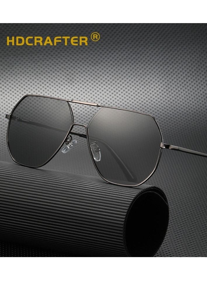 HDCRAFTER - Men's Polarized UV400 Metal Frame Sunglasses - Image 1