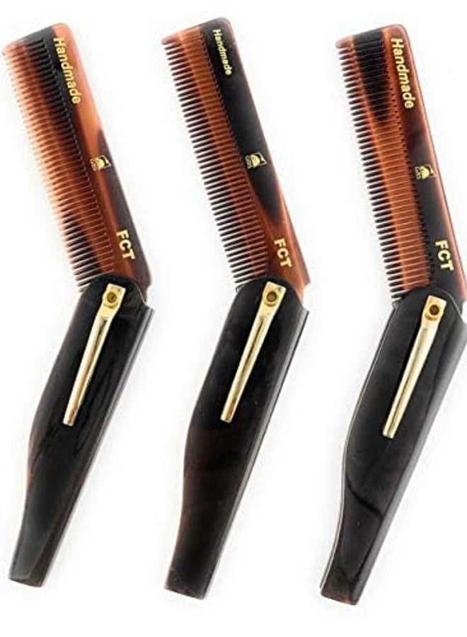 G.B.S Handmade Folding Comb for Men and Women, FCT, Pack of 3 - Image 2