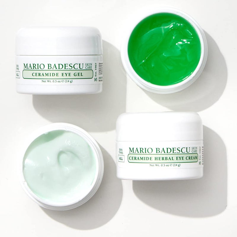 Mario Badescu Ceramide Eye Gel for All Skin Types | Oil Free Eye Gel that Tightens and Smoothes | Formulated with Ceramides & Glycerin, 0.5 Ounce - Image 2