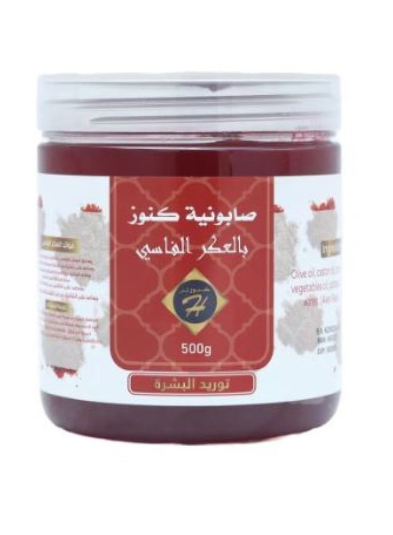 كنوز اتش صابونية بالعكر الفاسي للوجه والجسم 500 جم - Image 1