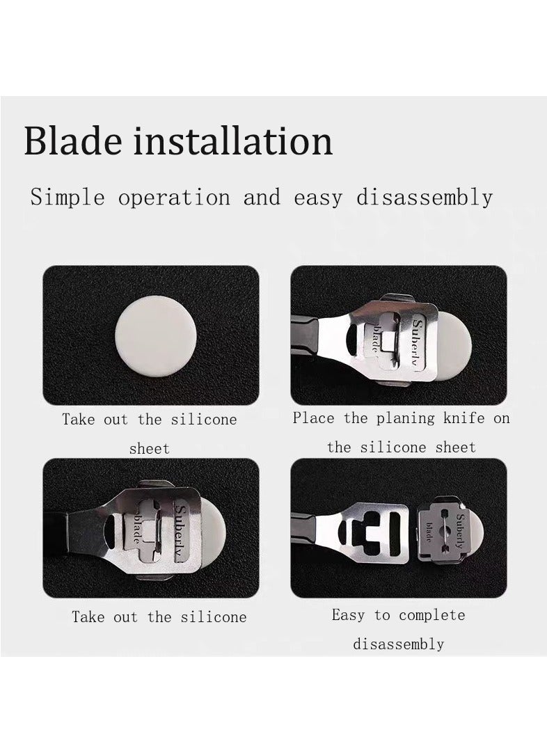 Professional Pedicure Foot Spa Kit, 10 in 1 Foot Care Kit, Stainless Steel Foot Care Kit, Foot File Dead Skin Remover Foot Pedicure Kit, Foot File Kit Foot Callus Remover (Black) - Image 3