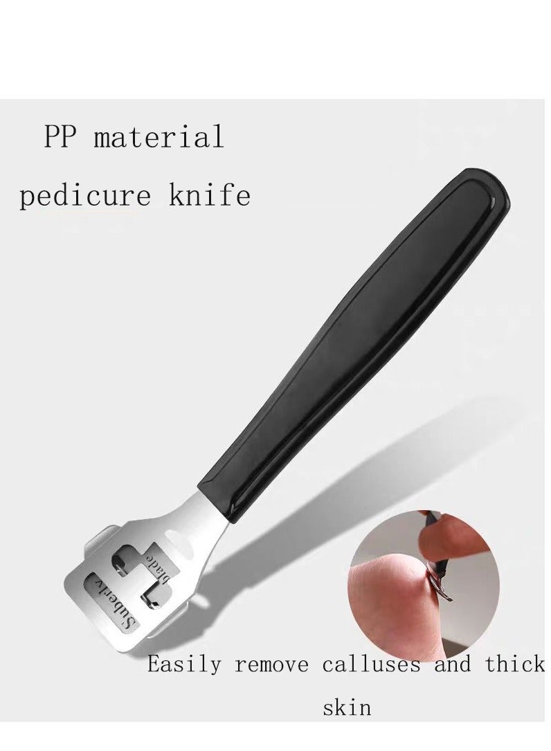 Professional Pedicure Foot Spa Kit, 10 in 1 Foot Care Kit, Stainless Steel Foot Care Kit, Foot File Dead Skin Remover Foot Pedicure Kit, Foot File Kit Foot Callus Remover (Black) - Image 5