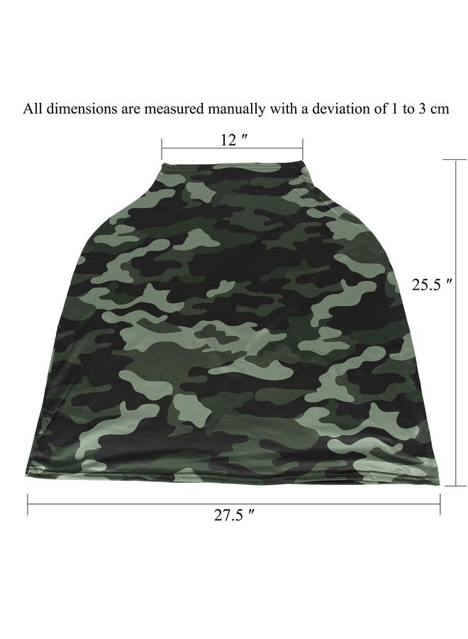 TUOKING TUOKING Car Seat Covers for Babies, Multi-Use Cover-Silky Mom Nursing Cover Infant Breastfeeding Scarf Shopping Cart High Chair Ultra-Soft Stretchy for Boys and Girls Camo - Image 4