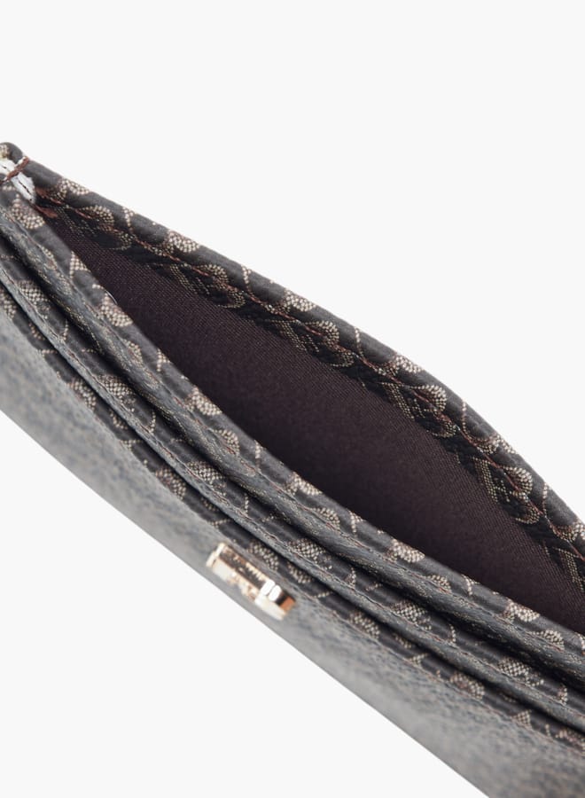 Flora Bella By Shoexpress Women Monogram Print Card Holder - Image 4