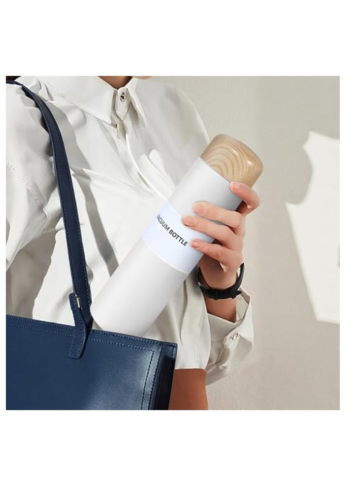 Generic Water Bottle, Vacuum Insulated Water Bottle 250ml, Slim Stainless Steel Thermos Cup, Pocket Thermos Wood Grain, Creative Outdoor Portable cup - Image 2