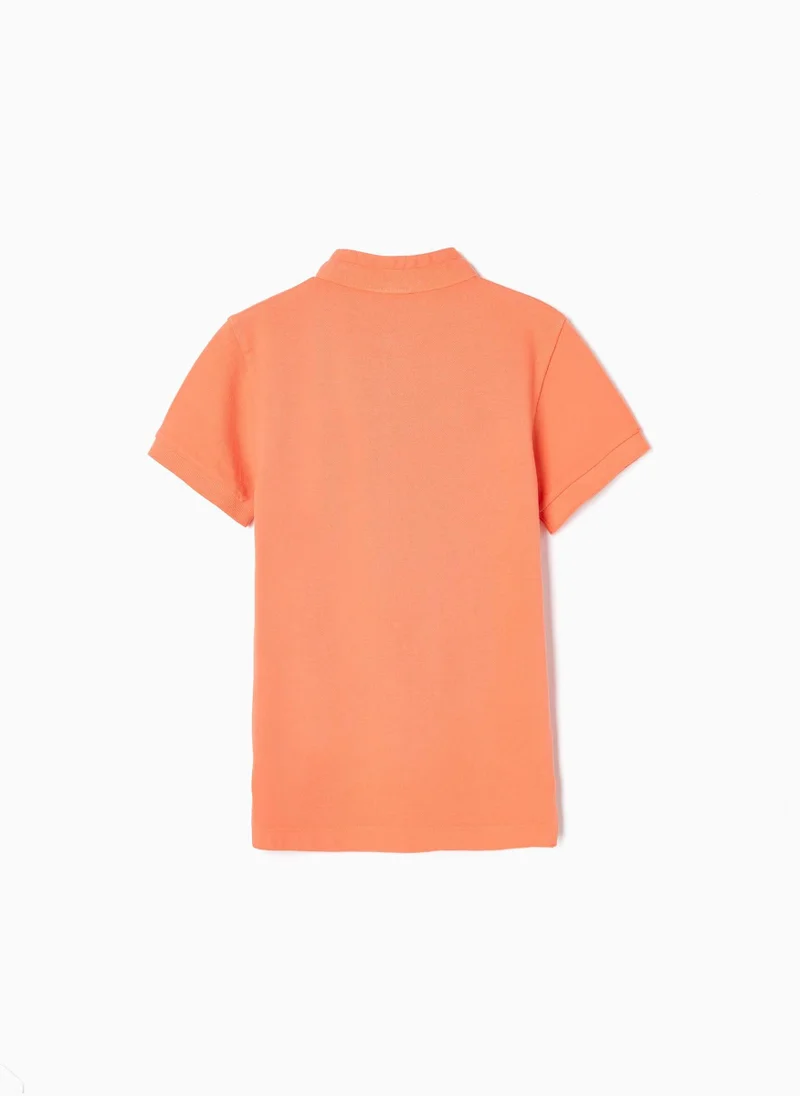 زيبي Cotton Polo-Shirt with Mao Collar for Boys 'You&Me'