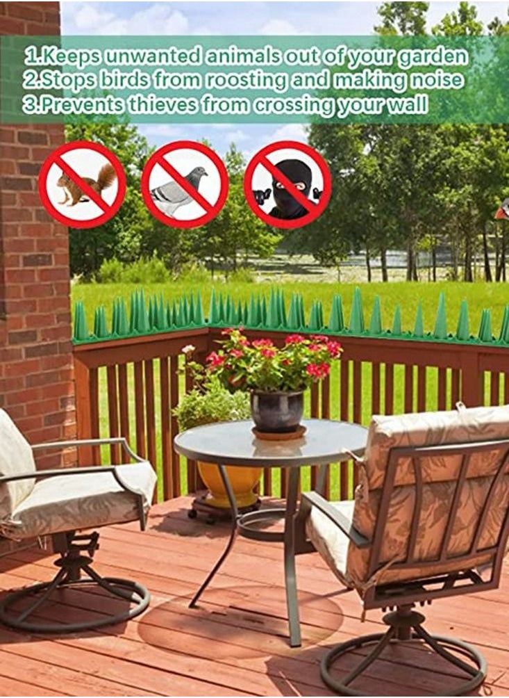 HomarKet - Bird Spikes Plastic Repellent Spikes Anti Climb Spikes to Deterrent Birds Cats Pigeons and Small Animals Bird Fence Spikes - Image 1