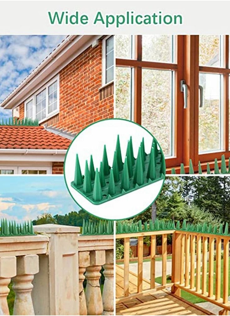 HomarKet - Bird Spikes Plastic Repellent Spikes Anti Climb Spikes to Deterrent Birds Cats Pigeons and Small Animals Bird Fence Spikes - Image 1