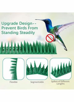 HomarKet Bird Spikes Plastic Repellent Spikes Anti Climb Spikes to Deterrent Birds Cats Pigeons and Small Animals Bird Fence Spikes  - Image 4