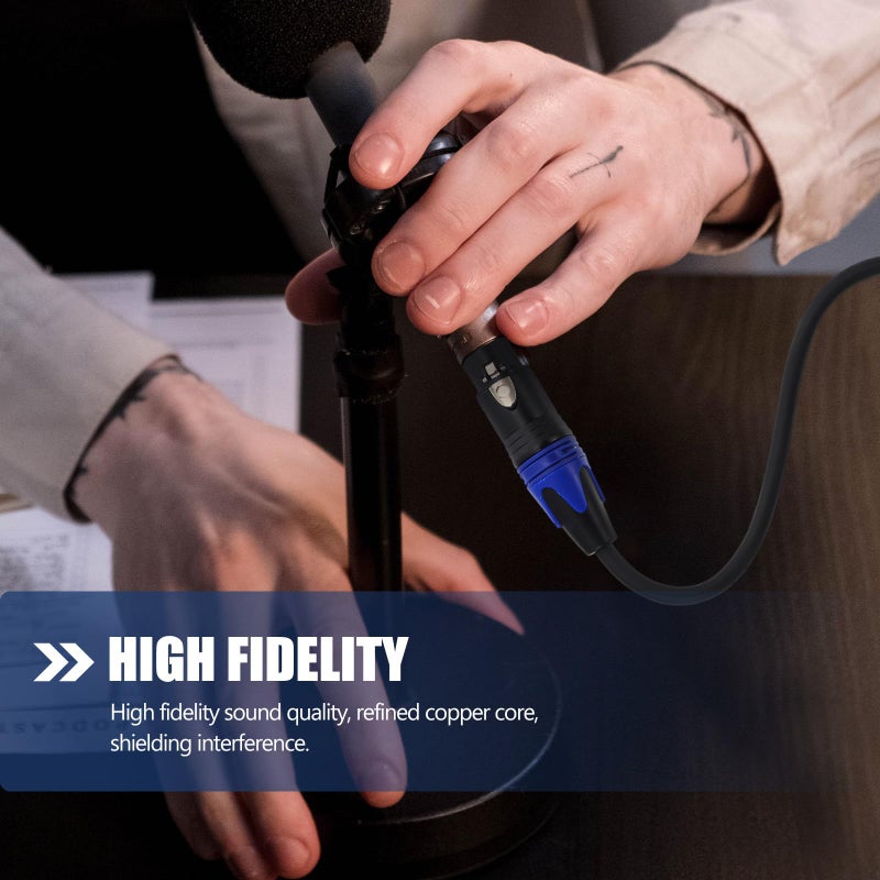 كابل ميكروفون XLR ذكر إلى أنثى 0 لأنظمة السماعات ومعدات التسجيل - Image 5