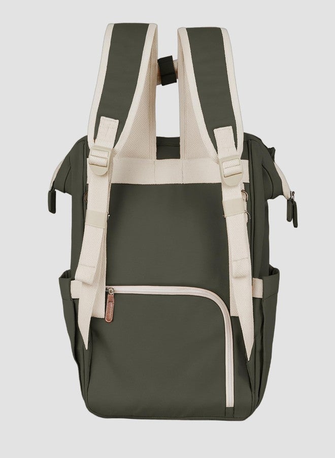 Mi Arcus Diaper Bag Backpack – Multi-Functional, Maternity Travel Bag with Insulated Pockets- Olive Green - Image 3