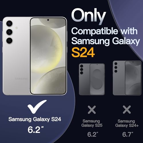 JETech Case for Samsung Galaxy S24 5G NonYellowing Shockproof Bumper Protective Phone Cover AntiScratch Hard PC Back Clear - Image 3