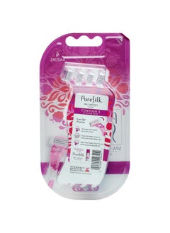 pure silk Contour 3 Premium Disposable Razor, 4 Count  - Image 3