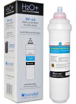 Brondell RF40 Membrane Water Filter Replacement for Circle Under Sink Reverse Osmosis Filtration System Lasts 6 Months