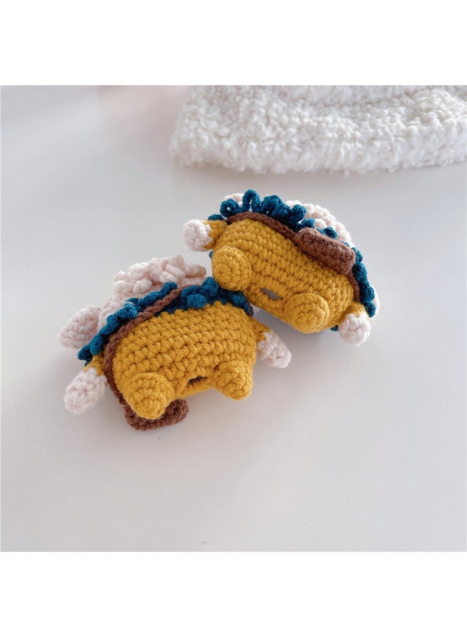 Knitted Backpack Lamb Suitable For Apple AirPods 4 Generation Pro2 Bluetooth Headset Protective Cover 1/2/3 Generation Soft Case-Color:Knitted Backpack Lamb-Applicable Model:Airpods 4th Generation  - Image 5