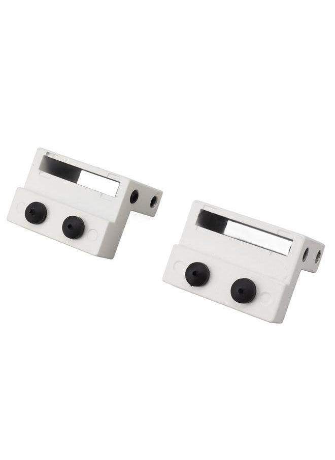 Thoraya Barn Door Stopper White Sliding Barn Door Hardware Accessories with Hex Wrench for Bedroom Kitchen Living Room  - Image 2