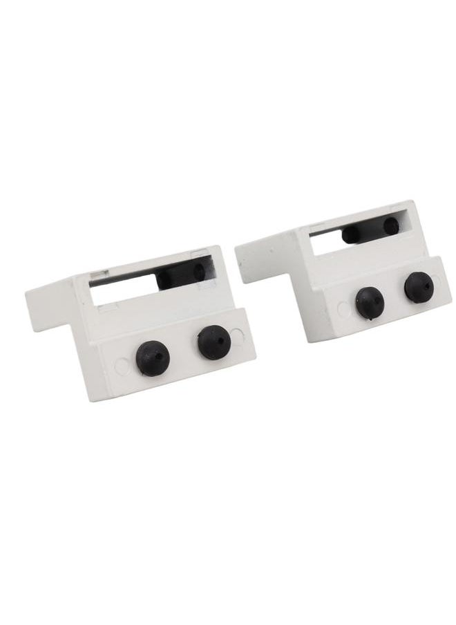 Thoraya Barn Door Stopper White Sliding Barn Door Hardware Accessories with Hex Wrench for Bedroom Kitchen Living Room  - Image 4