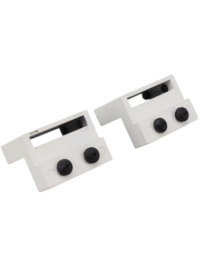 Thoraya Barn Door Stopper White Sliding Barn Door Hardware Accessories with Hex Wrench for Bedroom Kitchen Living Room  - Image 3