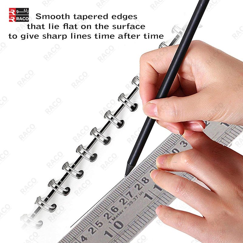 RACO Uken Stainless Steel Ruler | Heavy-Duty SS Scale with Conversion Table for School, Office, Home, Architects, Engineers, and Craft Supplies (24 inch, 60 cm) - Image 3