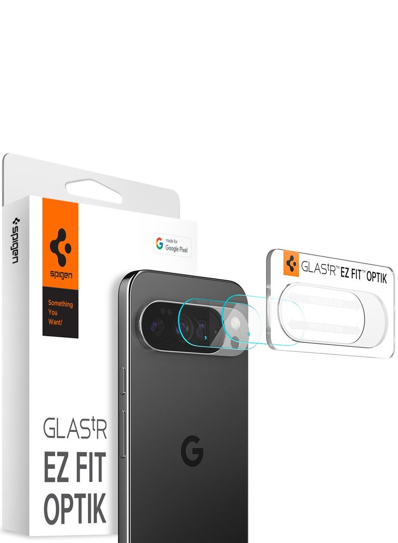 Spigen حامي عدسة الكاميرا GLAStR EZ Fit Optik لجوجل بيكسل 10 برو [عبوة 2] - شفاف كريستالي