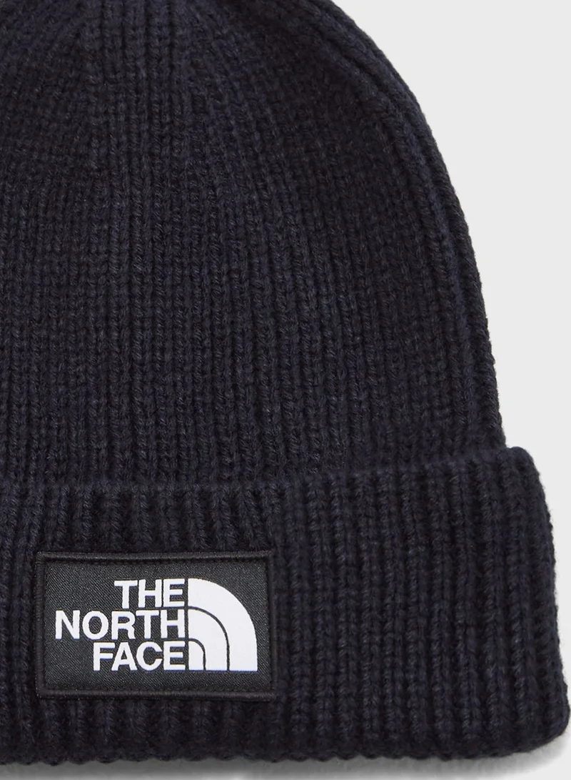 northface Logo Box Cuffed Beanie