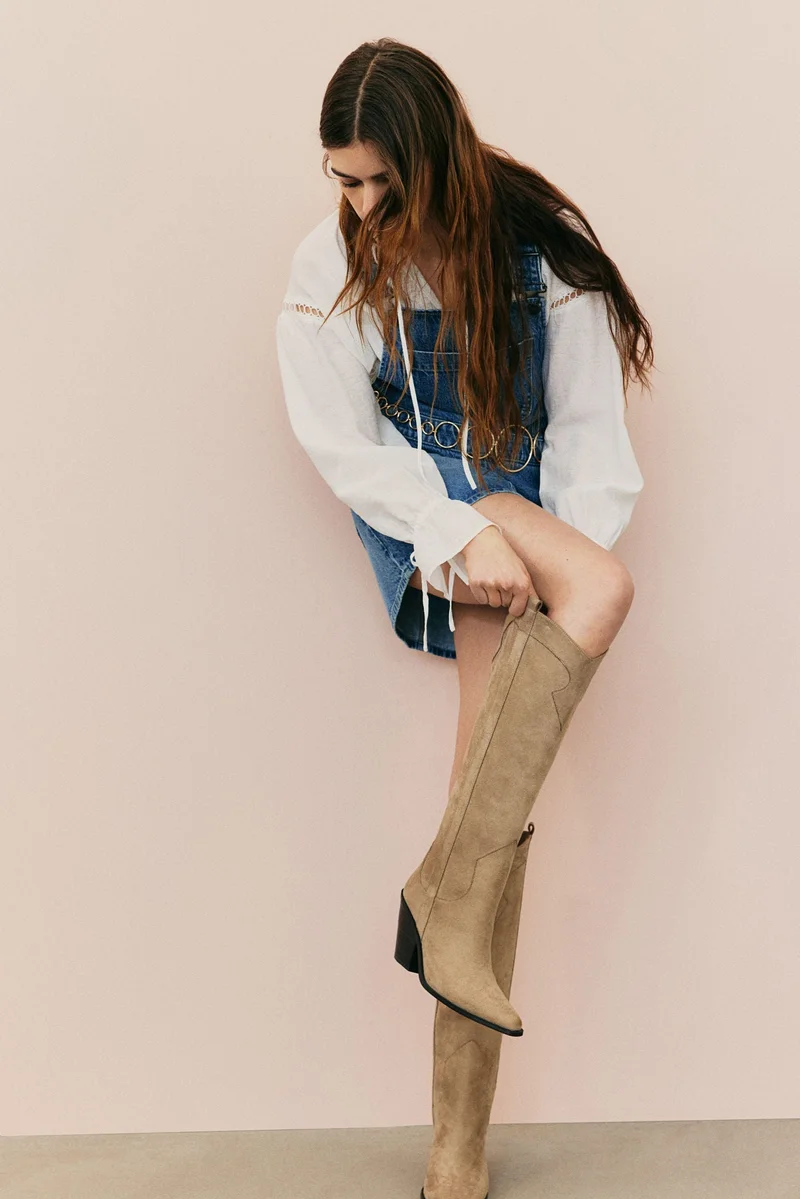 H&M Denim dungaree dress