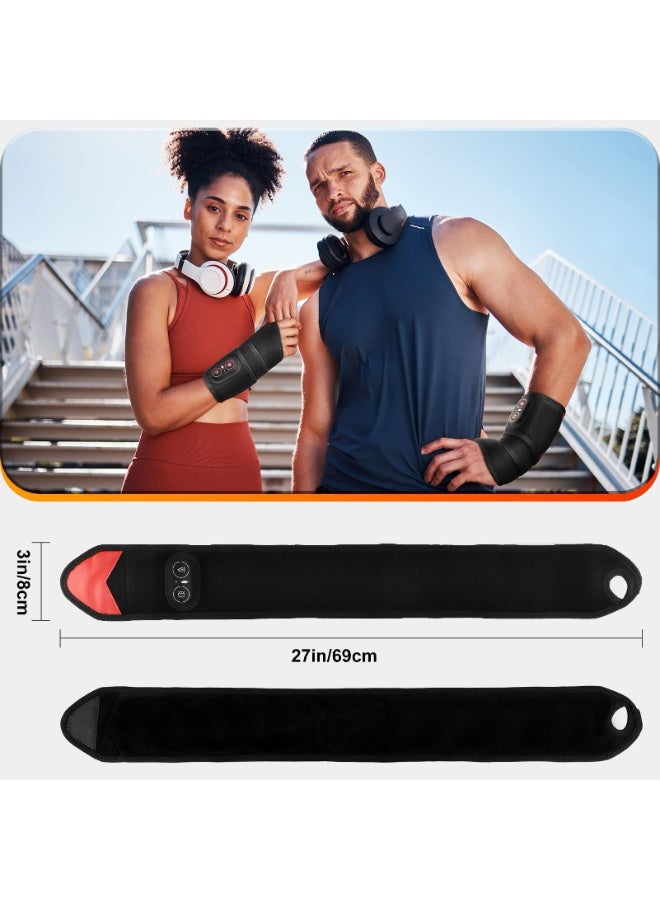 Cordless Wrist Heating Pad Wrap with Vibration, Rechargeable Heated Wrist Brace for Hand Pain Relief Red Light Heating Pad for Women and Men Wrist, Hand, Arm, Leg, Ankle - Image 5