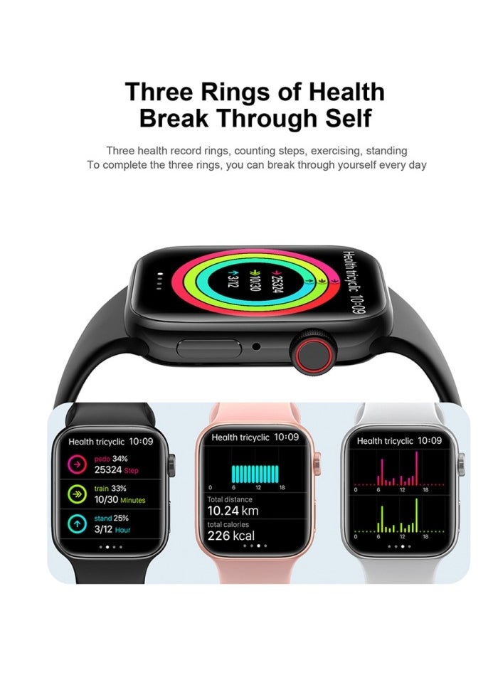 AROAQ - T900 Pro Max Series 7 IP68 Waterproof 280mAh 1.75Inch Touch Screen Heart Rate Smartwatch - Image 1