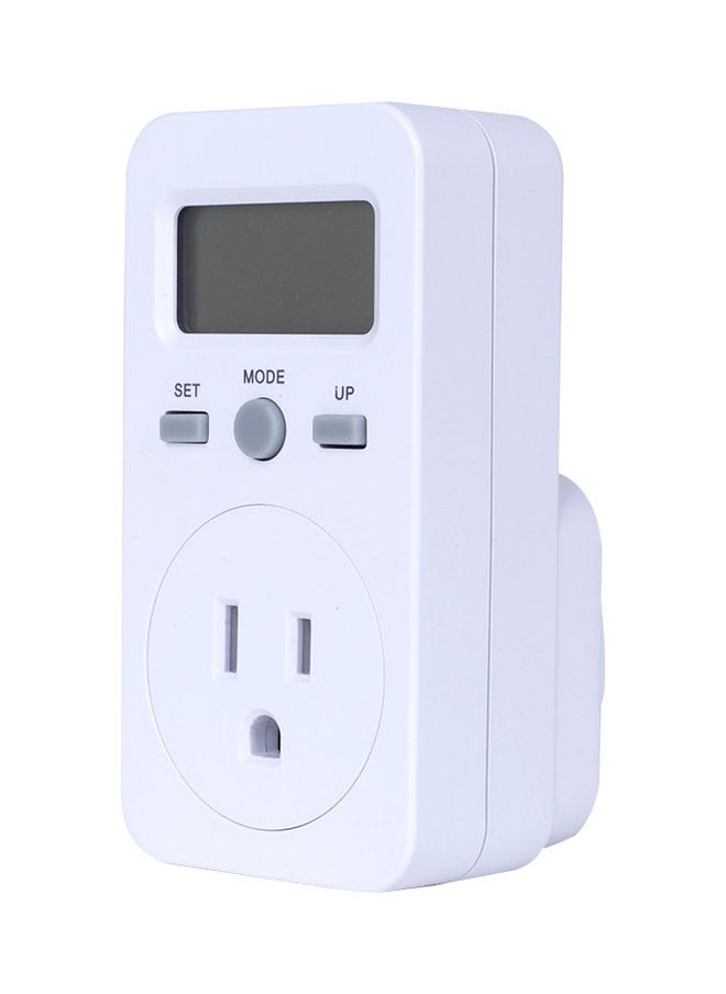 NIBEMINENT Digital Power Socket White  - Image 2