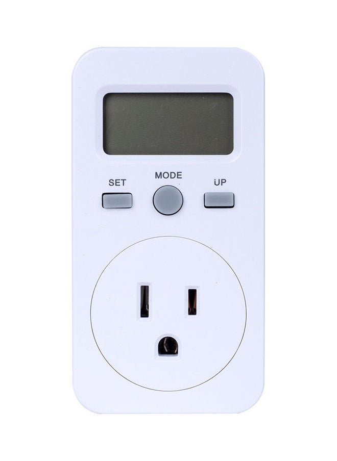 NIBEMINENT Digital Power Socket White  - Image 1