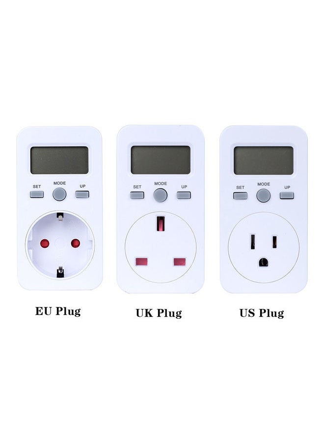 NIBEMINENT Digital Power Socket White  - Image 3