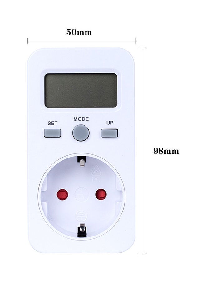 NIBEMINENT Digital Power Socket White  - Image 4