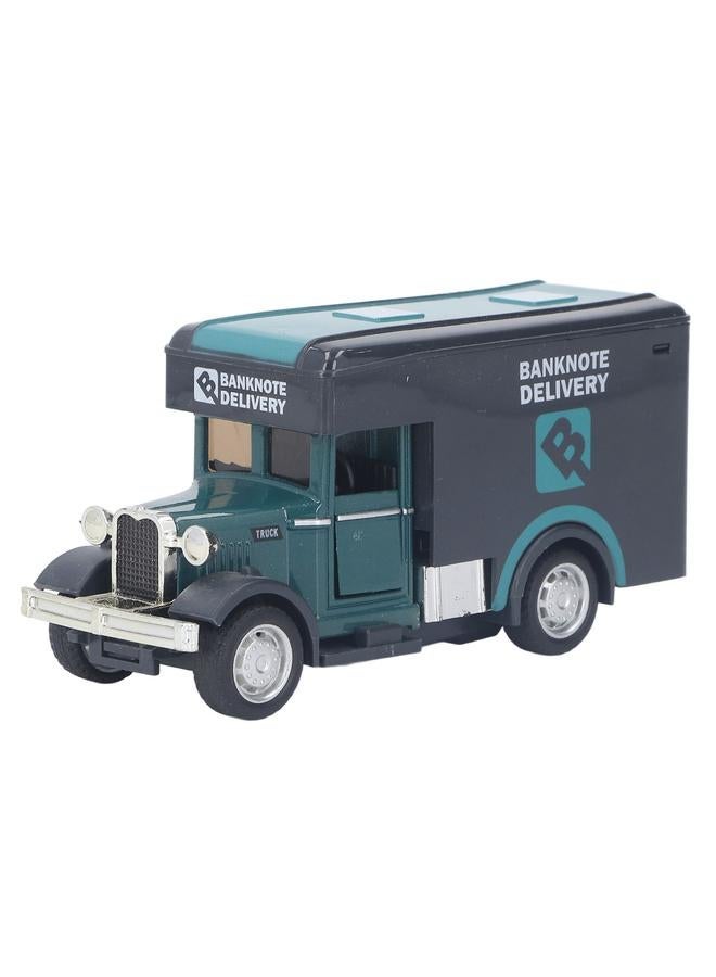 Loquat 1:32 Alloy Car Model Toy Sound Light Vintage Miniature Pull Back Transporter Type 3 - Image 1