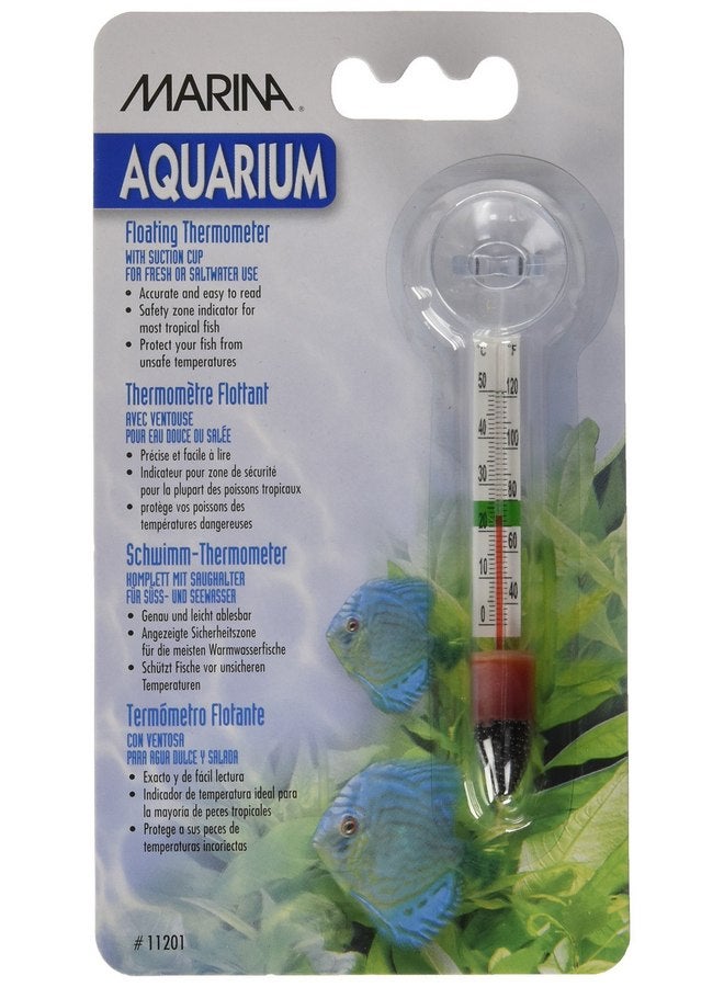 Marina Floating Thermometer for Betta Fish Tank with Suction Cup, Aquarium Thermometer, 11201A1 - Image 2