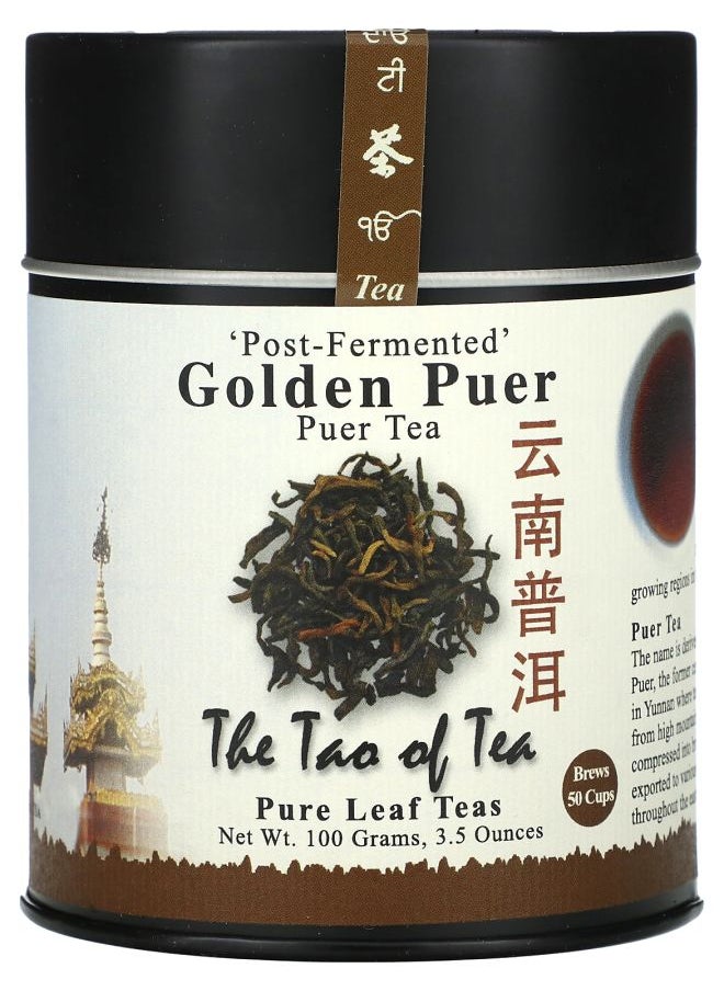 The Tao of Tea - Golden Puer Tea Post-Fermented 3.5 oz (100 g) - Image 1