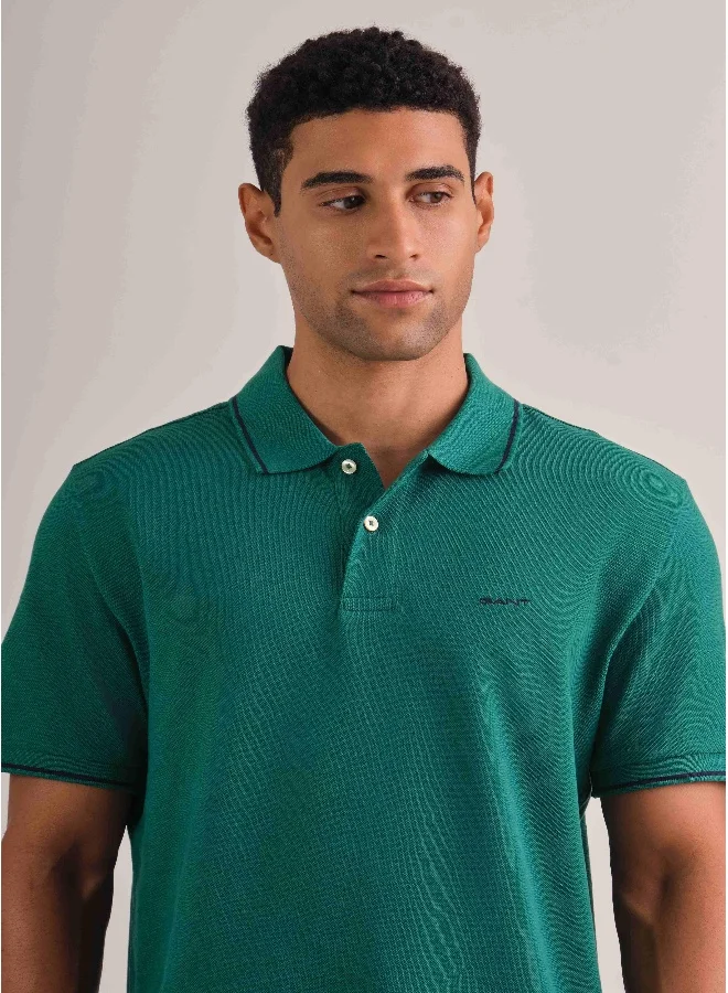 غانت Gant Tipping Short Sleeve Pique Polo