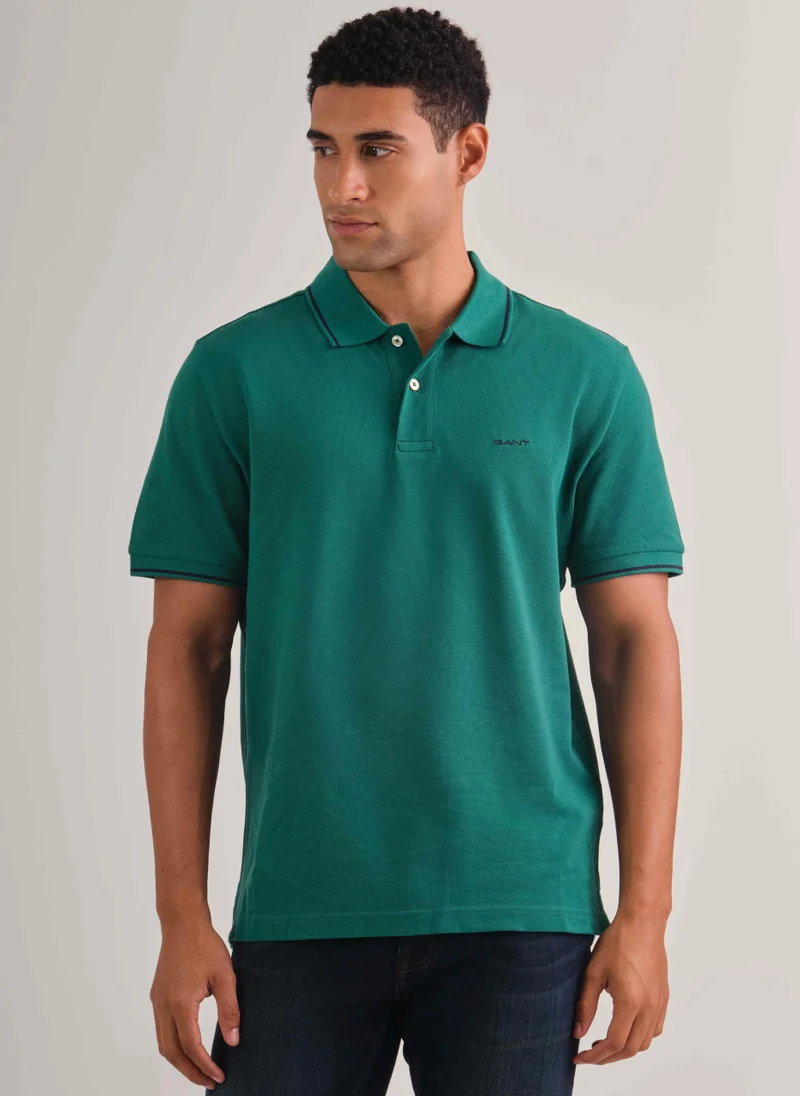 GANT Gant Tipping Short Sleeve Pique Polo