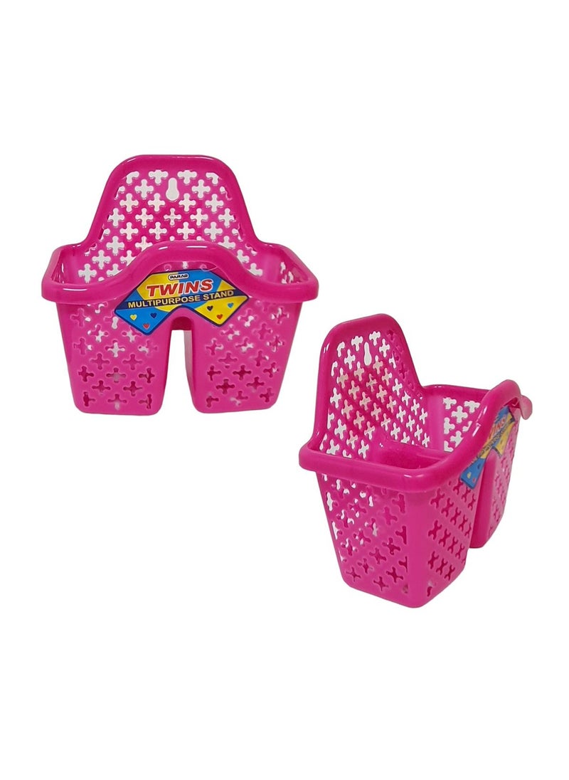 Generic - Multi Utility Plastic Stand Rack Set of 3 Pieces - Small, Assorted Color - Image 1