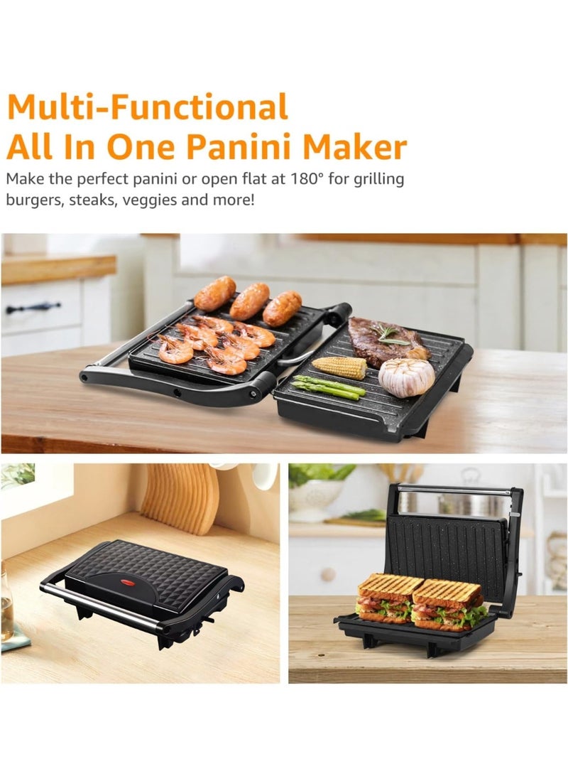 يوقليف صانعة السندوتشات شواية بانيني/ساندويتش غير لاصقة، ماكينة شرائح اللحم، صانع ساندوتش داخلية، 800 واط، للحوم المشوية، النقانق، الهامبرجر، ساندويتش الخبز,سخانة ساندوتش,سخان ساندوتش, حماصة ساندوتش, - Image 5