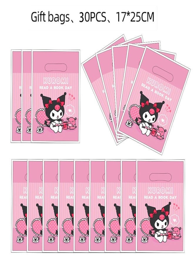 DRENGE 30pcs kuromi Birthday Party Gift Bags Candy Bags Goody Bags kuromi Birthday Party Supplies Decorations (2) - Image 2